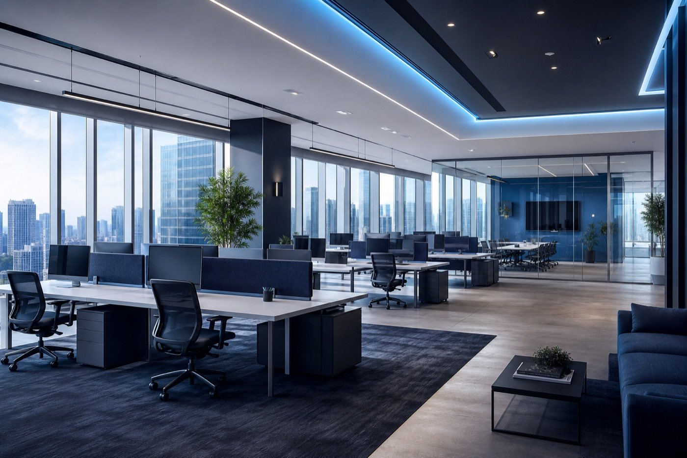 Modern Sateri Digital office workspace